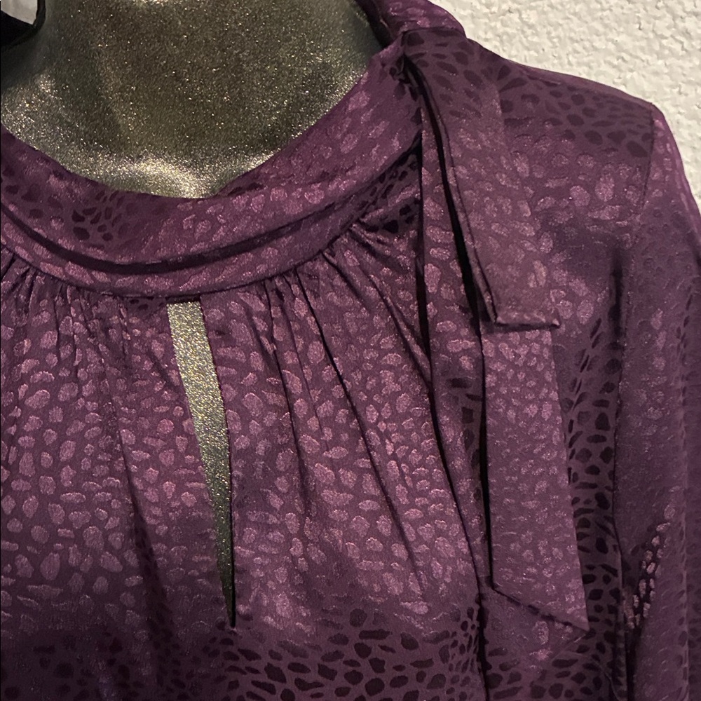 Glamour Deep Purple Textured Dress - Picture 4 of 4